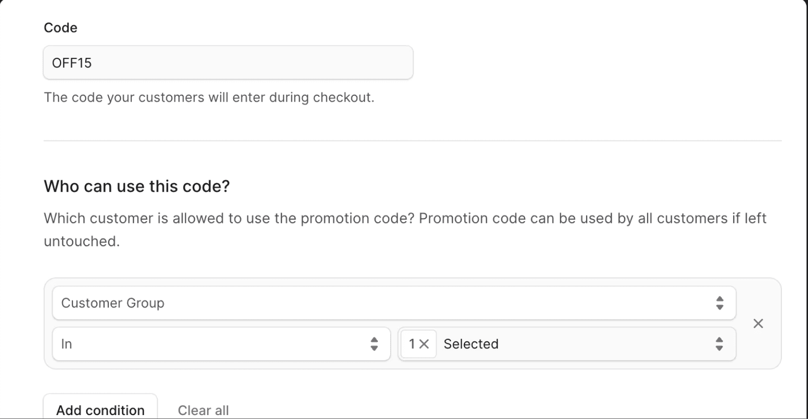 Promotions Screenshot