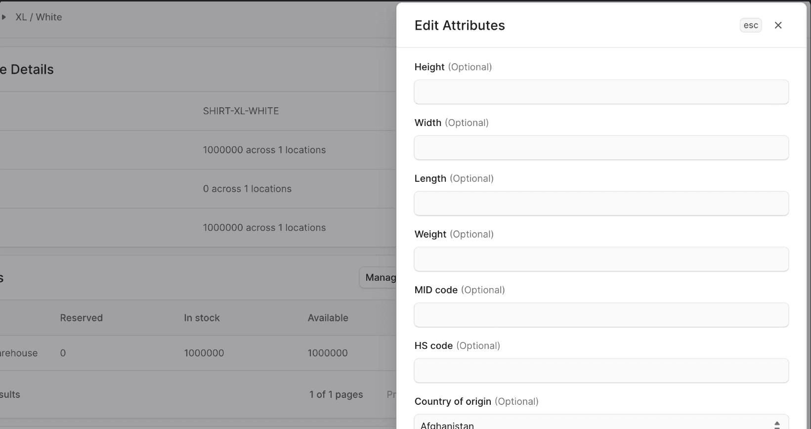 Inventory Screenshot
