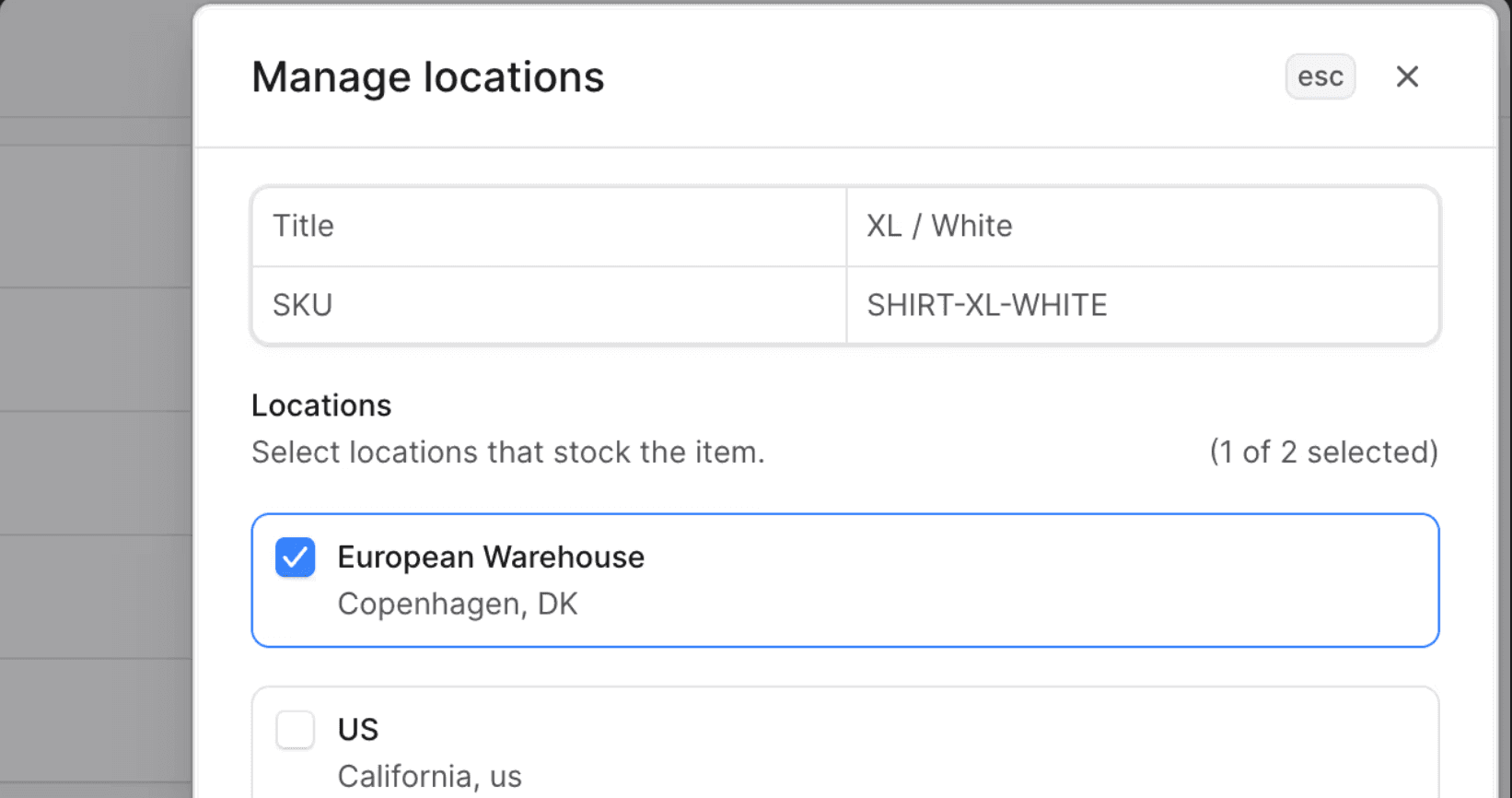 Inventory Screenshot