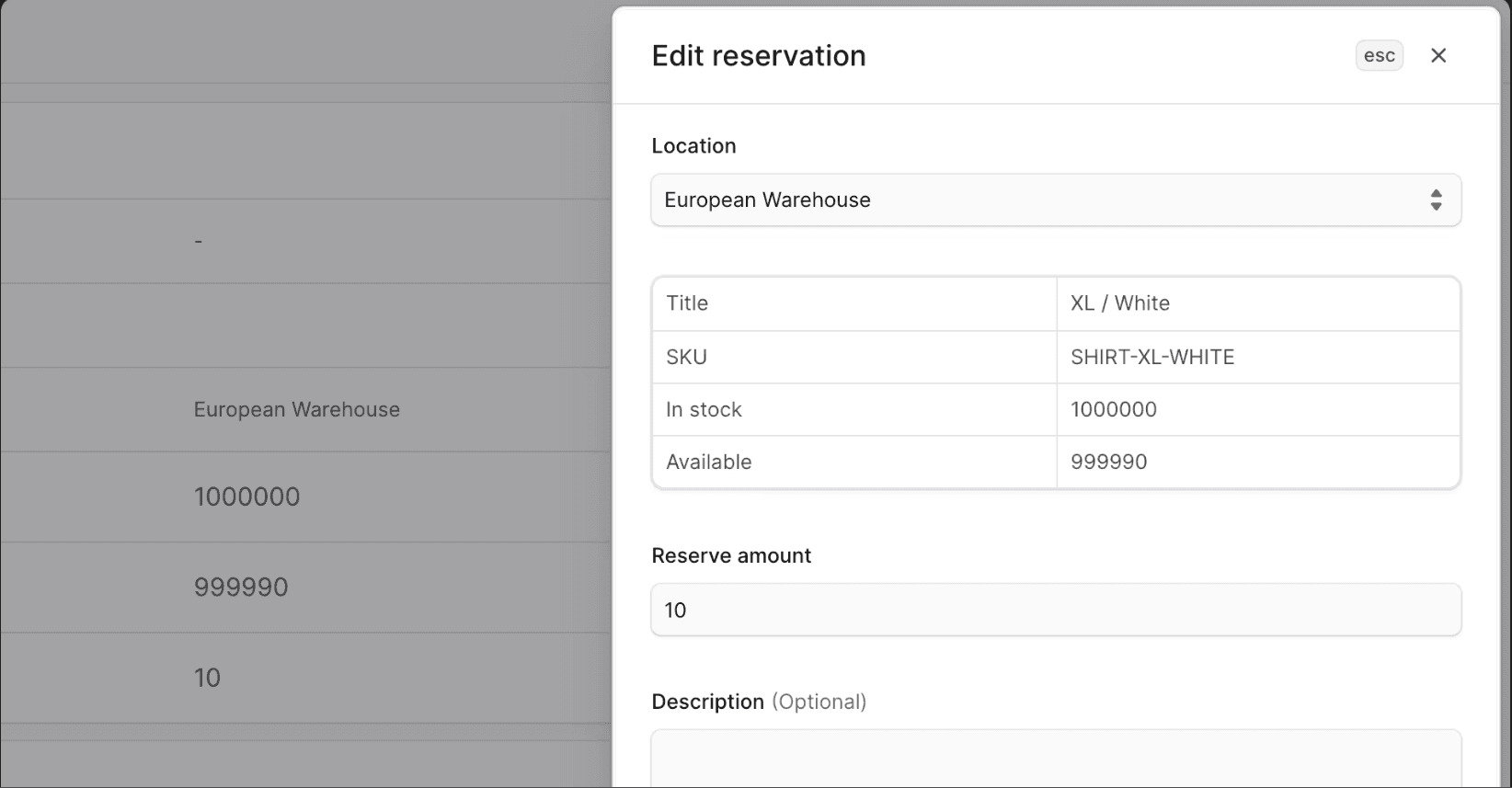 Inventory Screenshot