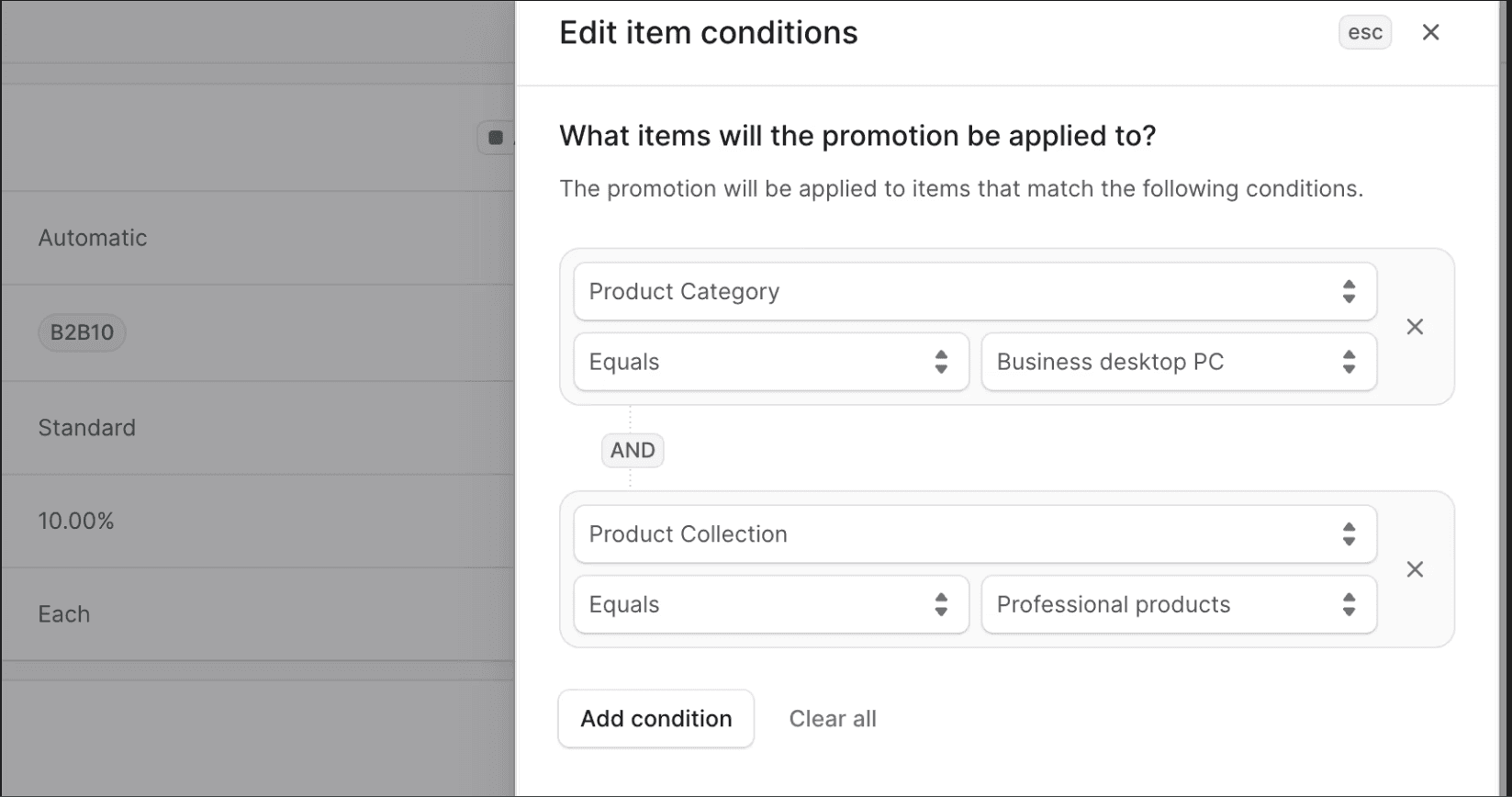 Promotions Screenshot